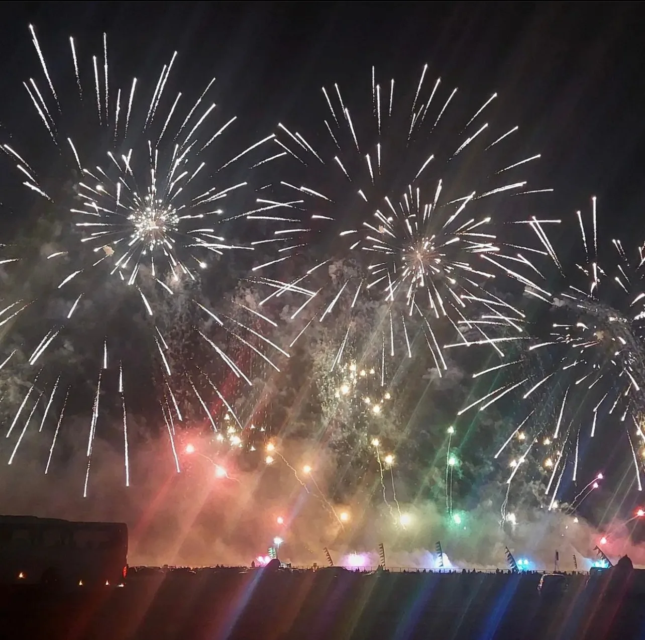 Peak of the fireworks display